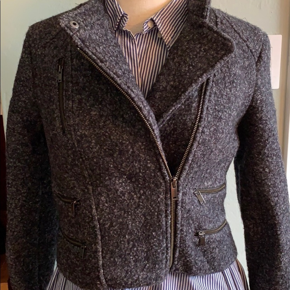 Banana Republic Moto style wool jacket, Petite 0-4